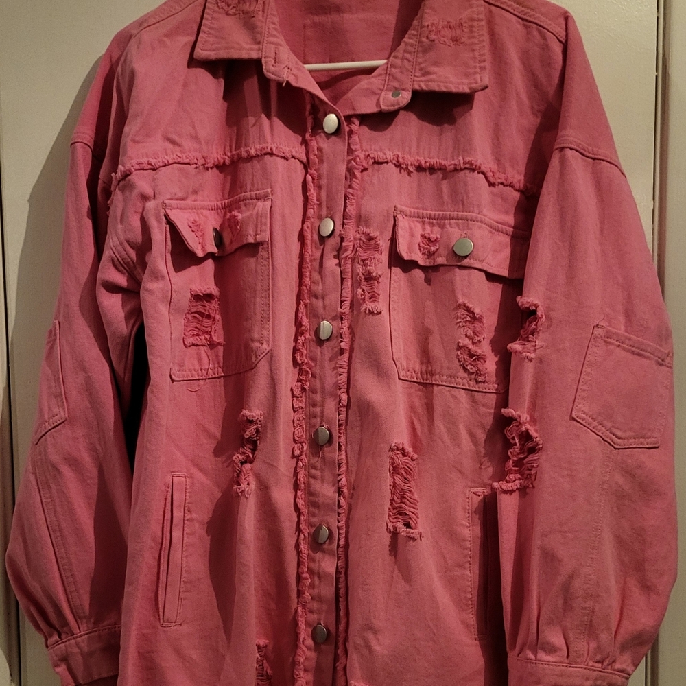 Pink Light Jacket Size L